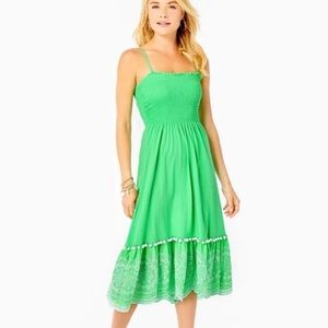 Lilly Pulitzer Modesto Smocked Midi Dress